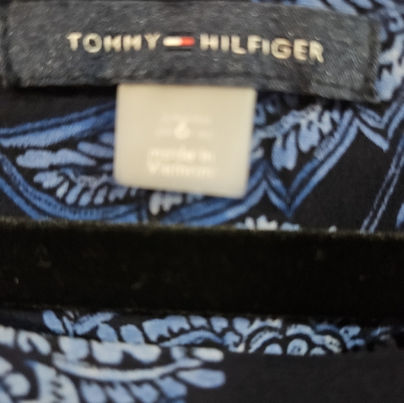 Tommy Hilfiger Blue Floral A-Line Dress, Sz 6, EUC - Picture 4 of 11